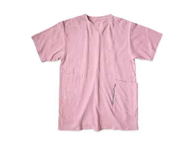 KAPITAL Gauze Biscuit Poke Tee "Pink"