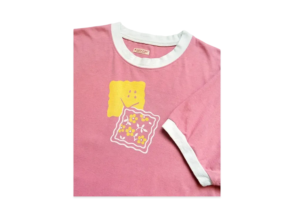 KAPITAL 20/- Ringer Tee "Pink"
