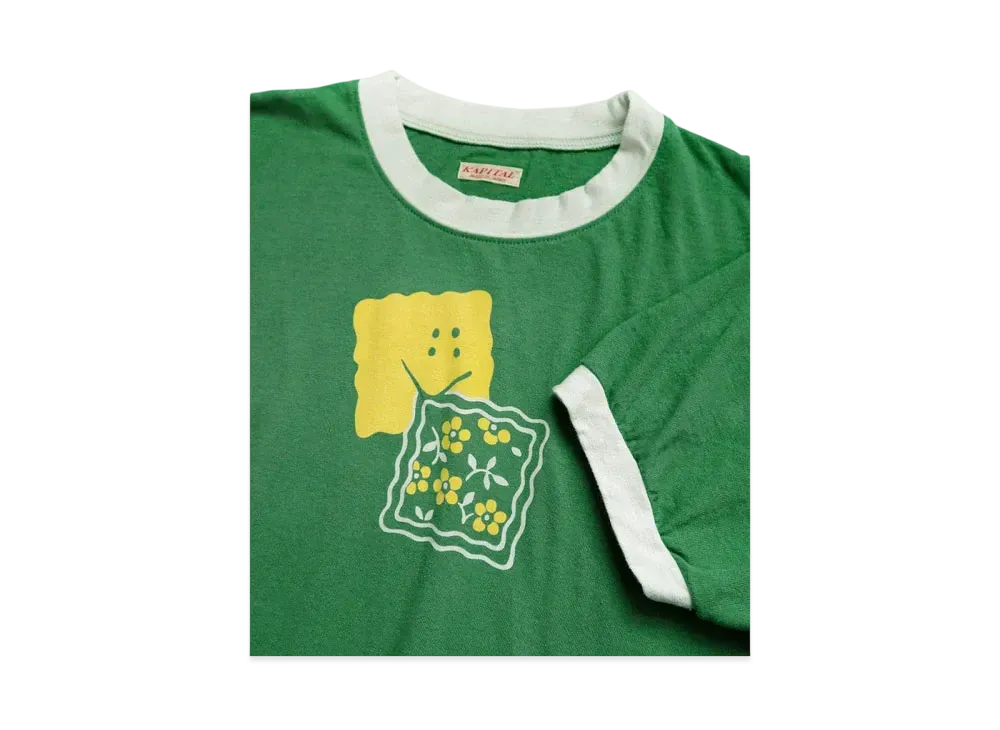 KAPITAL 20/- Ringer Tee "Green"