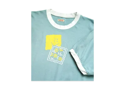 KAPITAL 20/- Ringer Tee "Blue Grey"