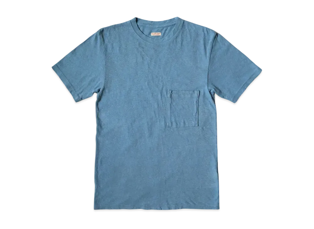 KAPITAL Gauze Poke Tee "Light Blue"