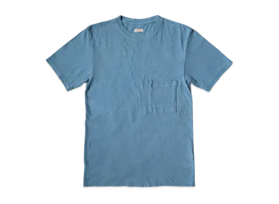 KAPITAL Gauze Poke Tee "Light Blue"