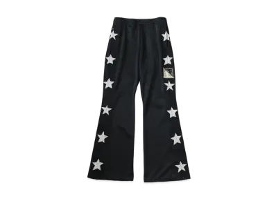 KAPITAL Smooth Jersey Stunt Man Woman Track Pants "Black"