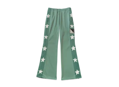 KAPITAL Smooth Jersey Stunt Man Woman Track Pants "Light Green"