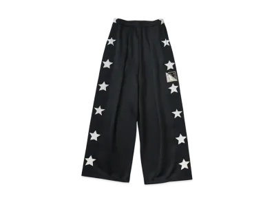 KAPITAL Smooth Jersey Stunt Man Woman Buggy Track Pants "Black"