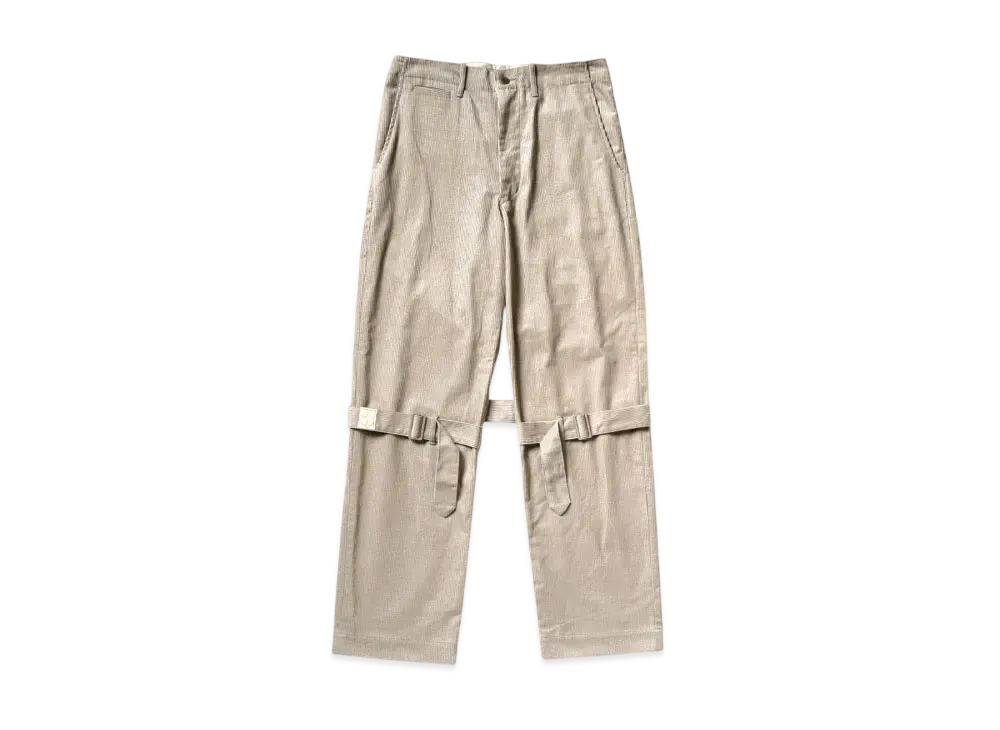 KAPITAL 8W Corduroy Harbor Bondage Pants "Grey"
