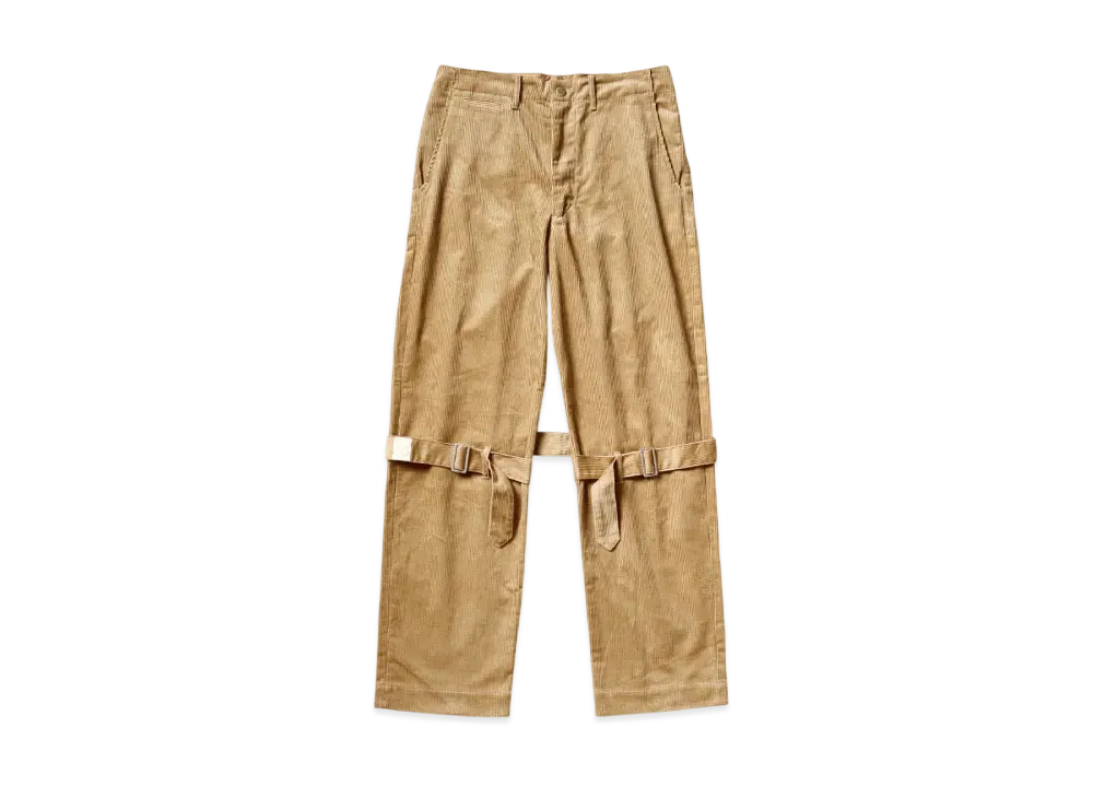 KAPITAL 8W Corduroy Harbor Bondage Pants "Beige"