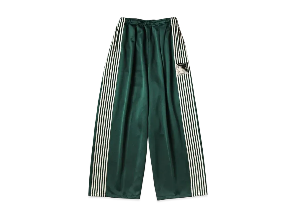 KAPITAL Smooth Jersey Stunt Man Woman Buggy Track Pants "Green"
