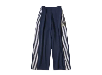 KAPITAL Smooth Jersey Stunt Man Woman Buggy Track Pants "Navy"