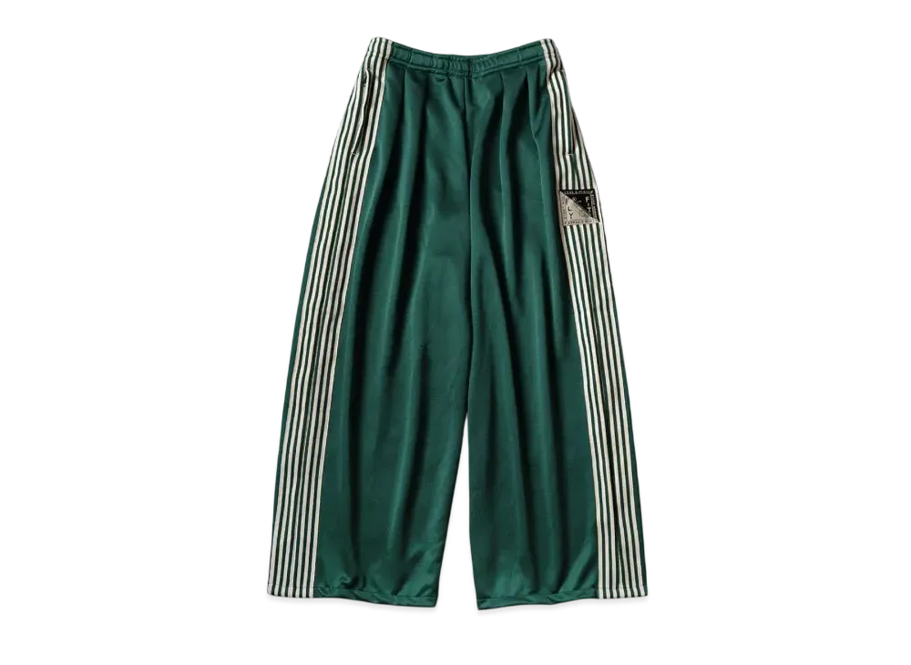 KAPITAL Smooth Jersey Stunt Man Woman Super Buggy Track Pants "Green"