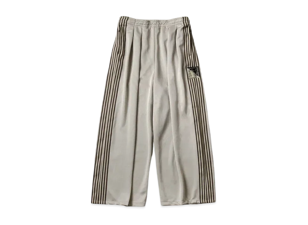 KAPITAL Smooth Jersey Stunt Man Woman Super Buggy Track Pants "Beige"