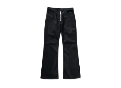KAPITAL 8W Corduroy 5P Zipper Rat Flared Pants "Black"