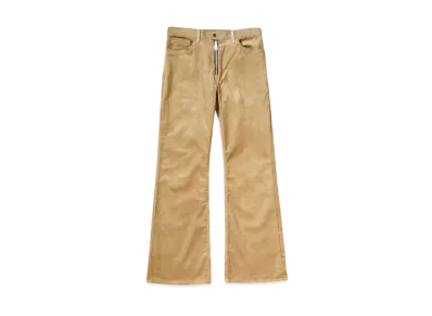 KAPITAL 8W Corduroy 5P Zipper Rat Flared Pants "Beige"