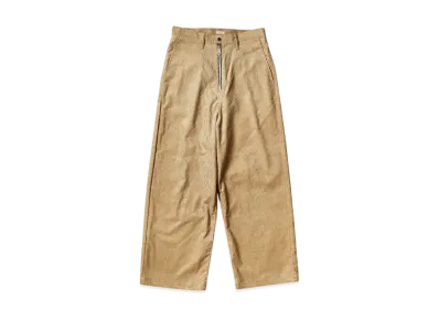 KAPITAL 8W Corduroy 5P Zipper Baggy Port Pants "Beige"