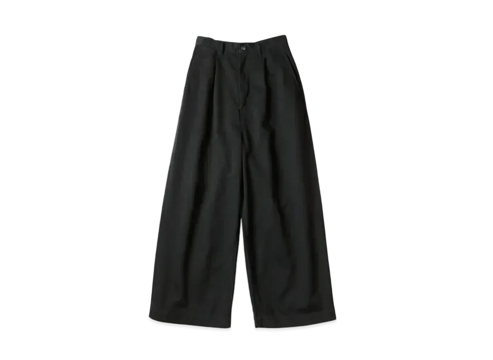 KAPITAL 【キャピタル】スカート風パンツ　ブラック【1】 KAPITAL Chino High Waisted Neem Baggy Pants 