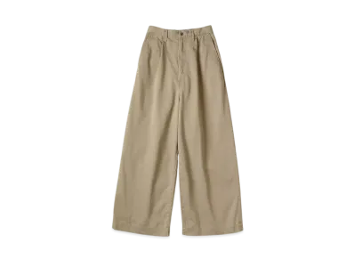 KAPITAL Chino High Waisted Neem Baggy Pants "Beige"