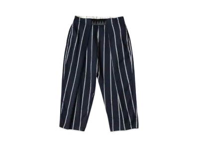 KAPITAL Linen Phillies Stripes Easy Beach Pants "Navy"