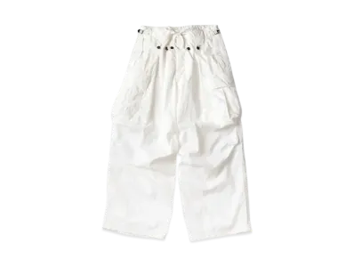 KAPITAL Ripstop Jumbo Cargo Pants "White"