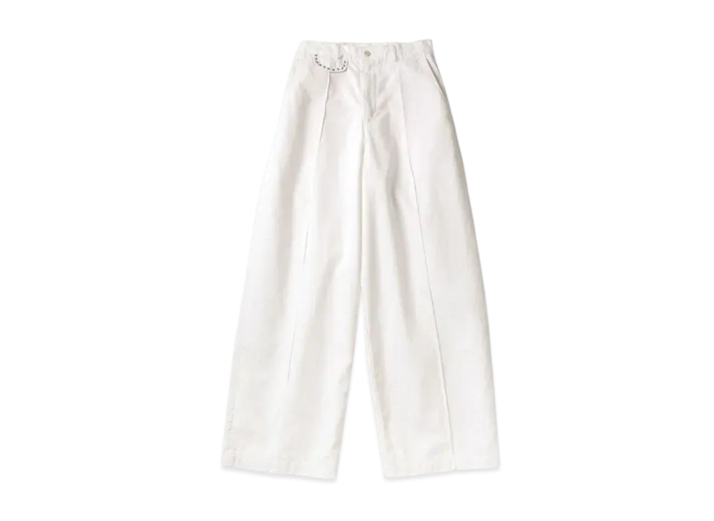 KAPITAL Chino Boogie Day Baggy Pants "White"