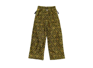 KAPITAL Yosemite Arabesque Fleece Easy Straight Pants "Khaki"