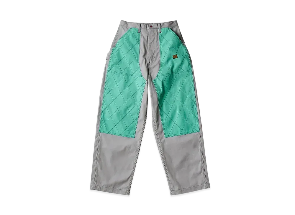 KAPITAL Canvas W Knee Rookie Painter Pants "Turquoise"