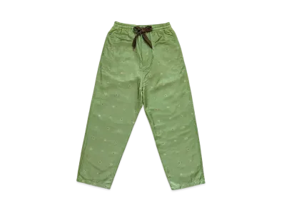 KAPITAL Cotton Rayon Fleece Lining Easy Pants "Khaki"