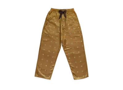KAPITAL Cotton Rayon Fleece Lining Easy Pants "Gold"
