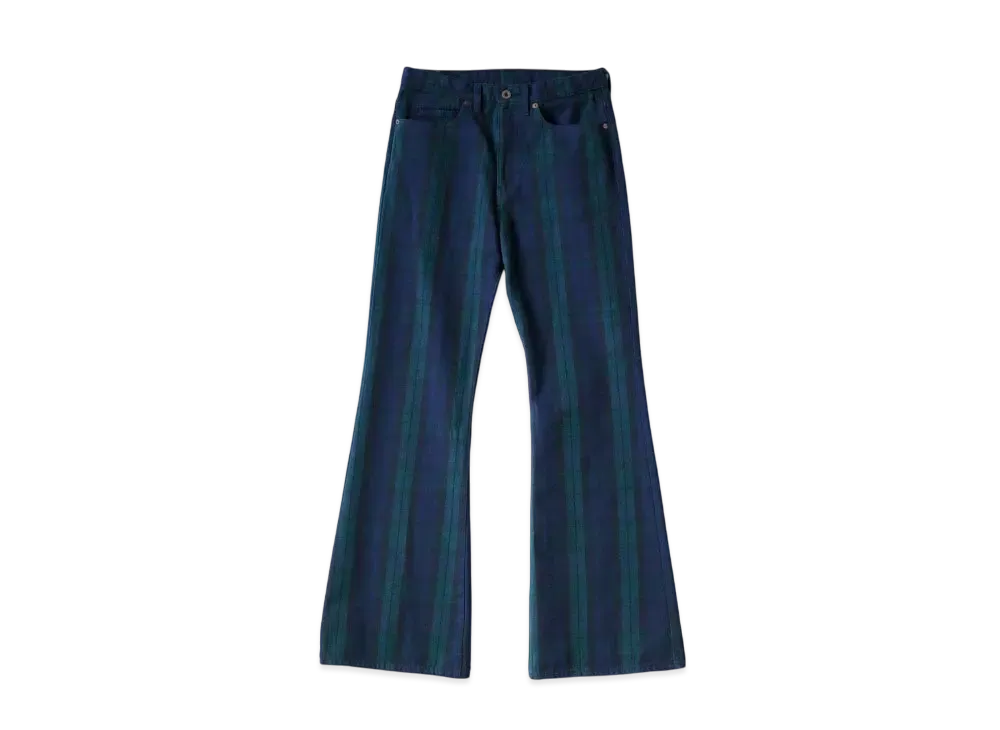 KAPITAL 11oz Tartan Check 5P "Green Black"