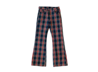 KAPITAL 11oz Tartan Check 5P "Red"