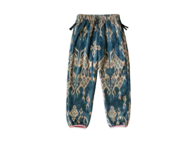 KAPITAL Java Kasuri Fleece Easy Pants "Navy"