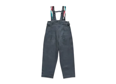 KAPITAL Heather Canvas Ortega Overalls "Black"