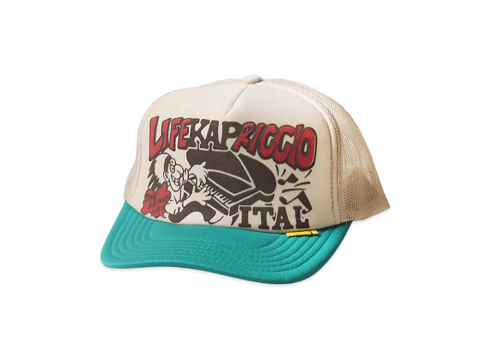 KAPITAL Life KAPRICCIOpt Truck Cap "Kinari/Turquoise"