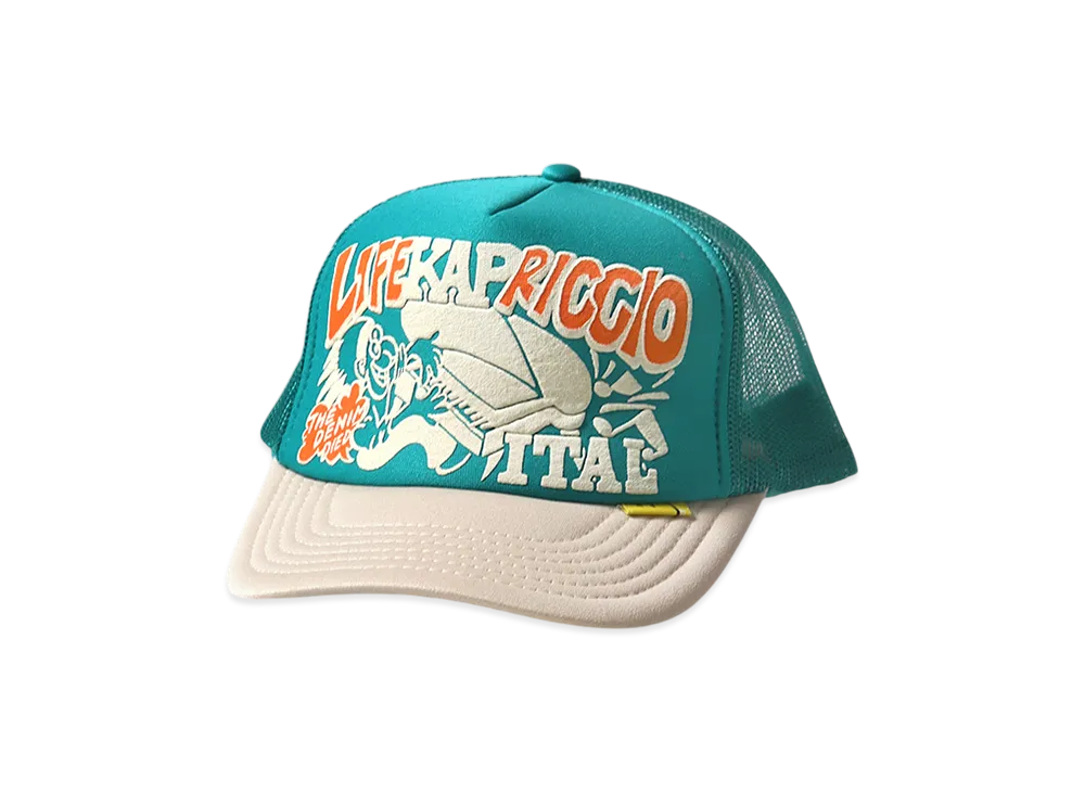 KAPITAL Life KAPRICCIOpt Truck Cap "Turquoise/Kinari"