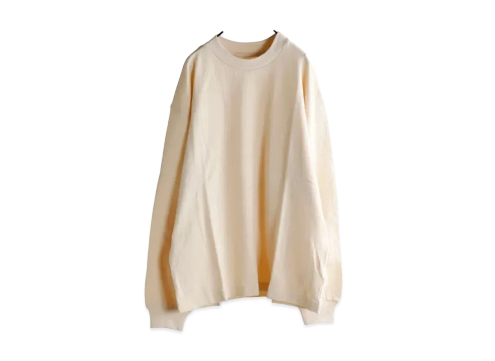 KAPTAIN SUNSHINE Suvin Plating L/S Tee "Sand Pink"