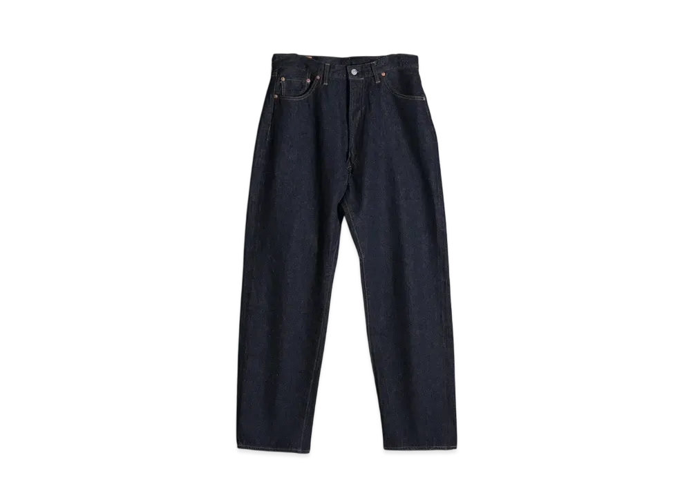KAPTAIN SUNSHINE 5P Zipper Front Denim Pants "White One Wash"