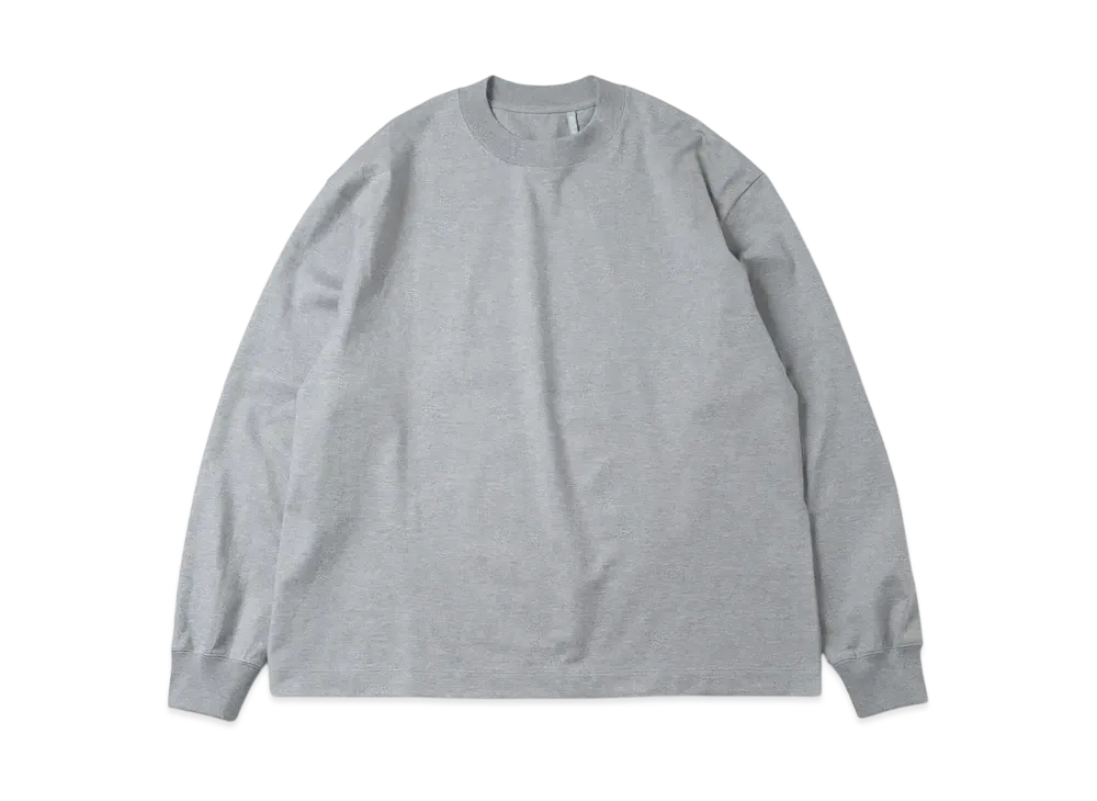 KAPTAIN SUNSHINE Suvin Supima Tube L/S Tee Heavy "Feather Gray"