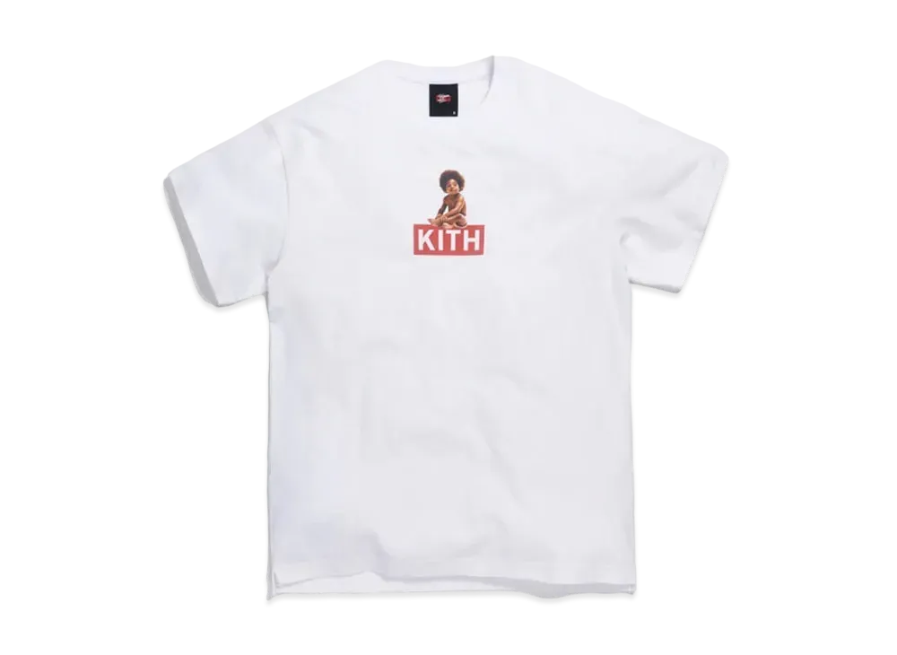 キス ビギー クラシック ロゴ Tシャツ "ホワイト"