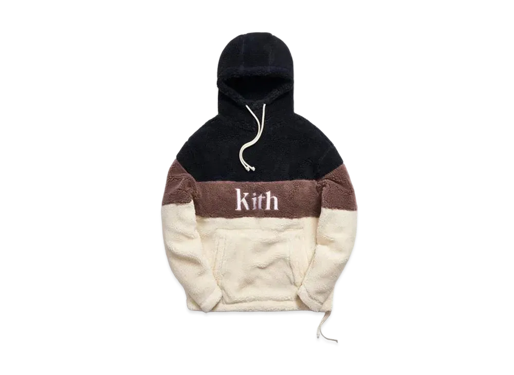 KITH Sherpa Double Pocket Hoodie "Mauve"
