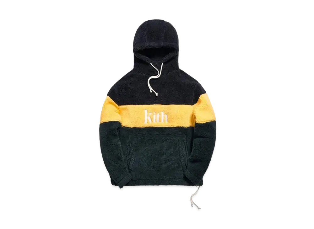 KITH Sherpa Double Pocket Hoodie "Solar Yellow"