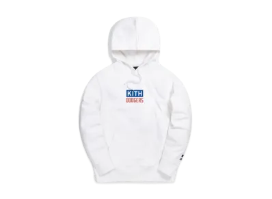 Kith x Major League Baseball Los Angeles Dodgers Logo Script Hoodie "White"