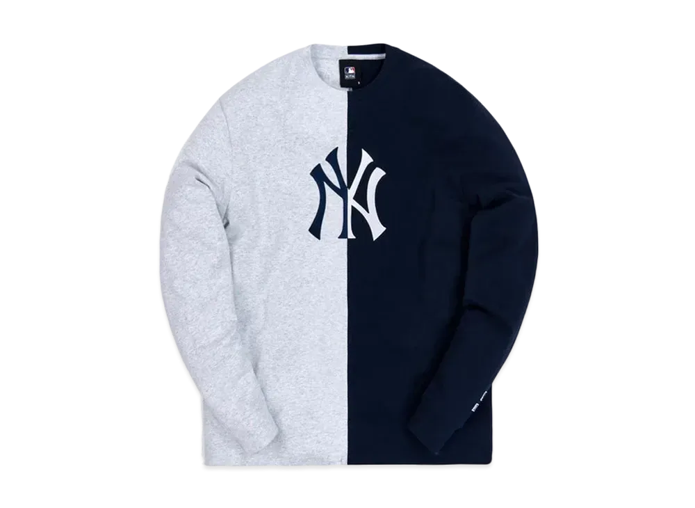 キス x メジャーリーグベースボール ニューヨーク ヤンキース スプリット エルエス Tシャツ "ブラック"