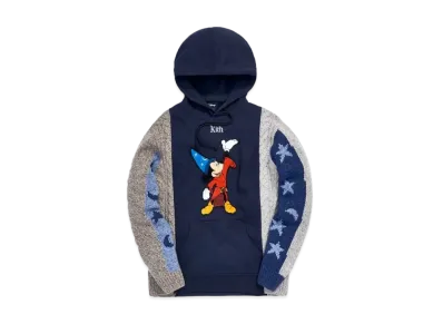 KITH Disney Adam Combo Knit Hoodie "Navy"