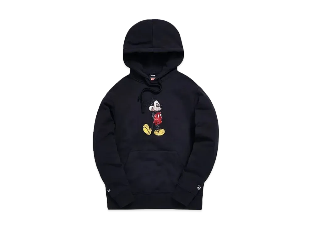 KITH Disney 90s Classic Mickey Crystal Hoodie "Black"