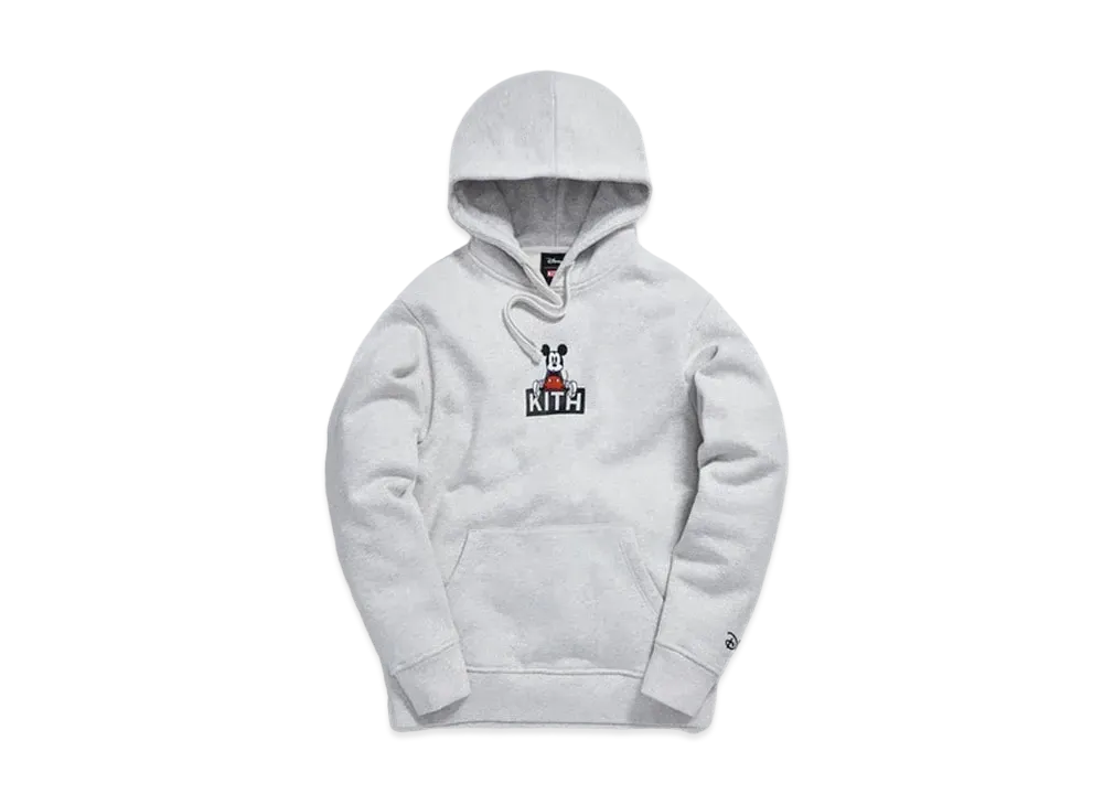 キス ディズニー スィティング クラシック ロゴ ミッキー フーディー "グレー"