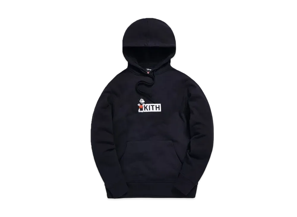 キス ディズニー ミッキー クラシック ロゴ フーディー "ブラック"