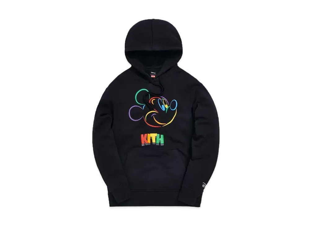 KITH Disney 60s Abstract Mickey Hoodie "Black"