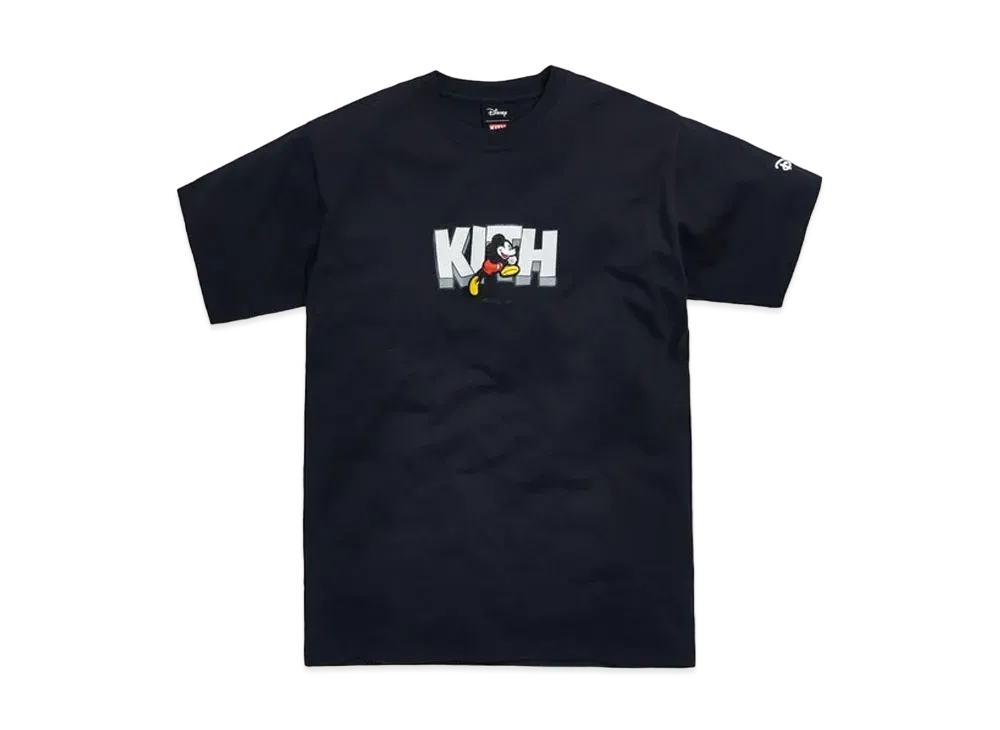 キス ディズニー ランニング ミッキー Tシャツ "ブラック"
