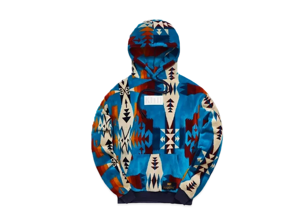 KITH Pendleton Terry Williams Hoodie "Blue"