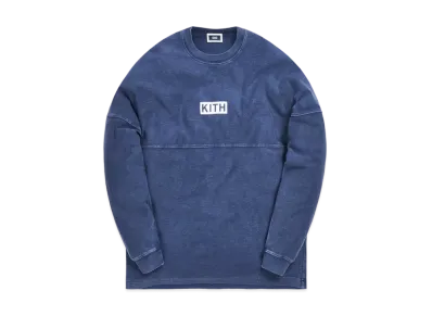 KITH Paneled L/S Tee "Dark Indigo"