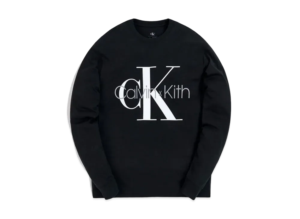 キス カルバンクライン エルエス Tシャツ "ブラック"